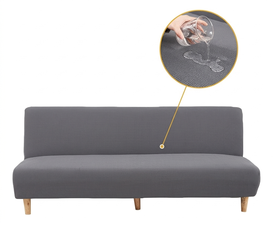 Funda protectora para sofá gris